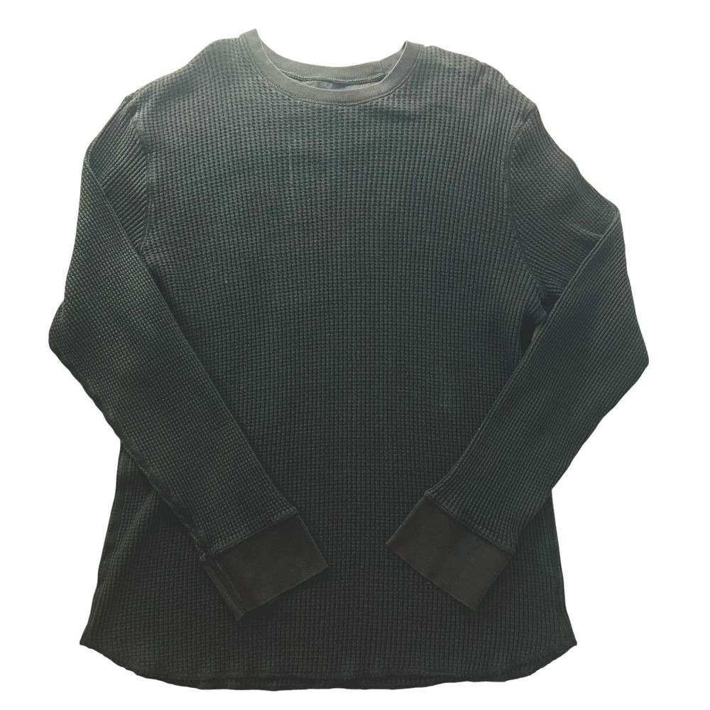 Gap Athletic Fit Black Long Sleeve Womens Thermal Soft Warm Shirt Top Cotton XXL